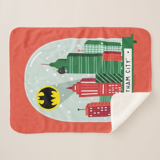 Batman Gotham City™ Snow Globe Grafik Sherpadecke (Vorderseite (Horizontal))
