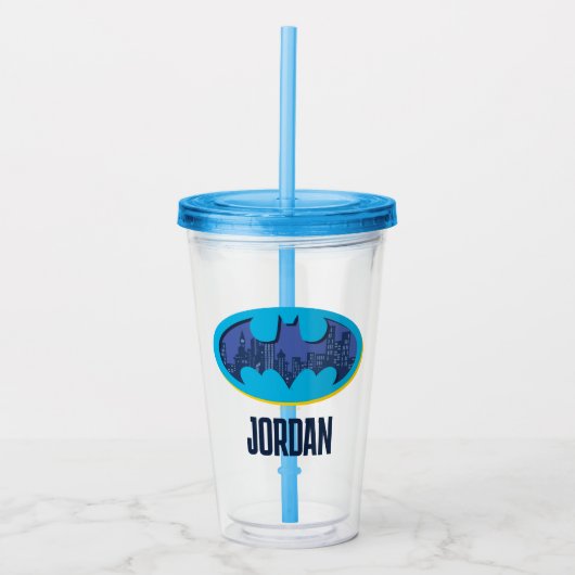 Batman | Gotham City Symbol Acryltrinkbecher (Vorderseite)