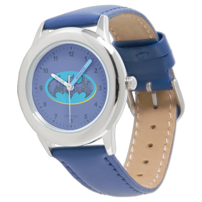 Batman | Gotham City Symbol Armbanduhr (Schrägansicht)
