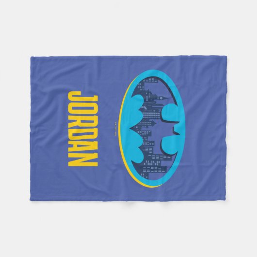 Batman | Gotham City Symbol Fleecedecke (Vorderseite (Horizontal))