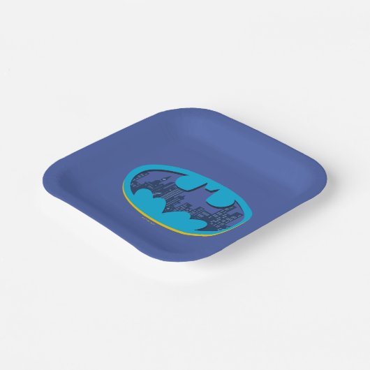 Batman | Gotham City Symbol Pappteller (Gewinkelt)