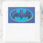 Batman | Gotham City Symbol Rechteckiger Aufkleber (Tasche)