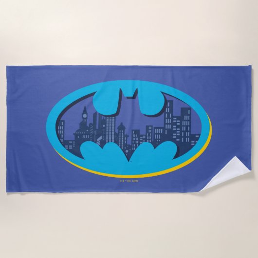 Batman | Gotham City Symbol Strandtuch (Vorderseite)