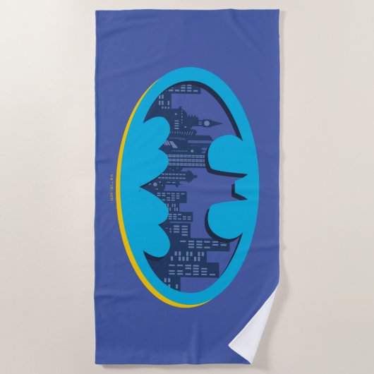 Batman | Gotham City Symbol Strandtuch (Vorderseite)