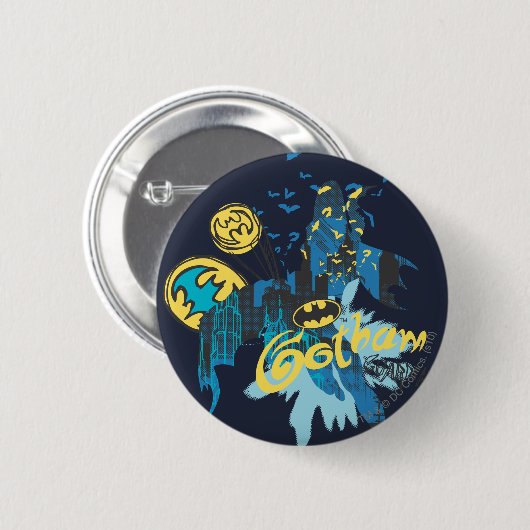Batman Gotham Guardian Notebook Sketch Button (Vorne & Hinten)