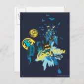 Batman Gotham Guardian Notebook Sketch Postkarte (Vorne/Hinten)