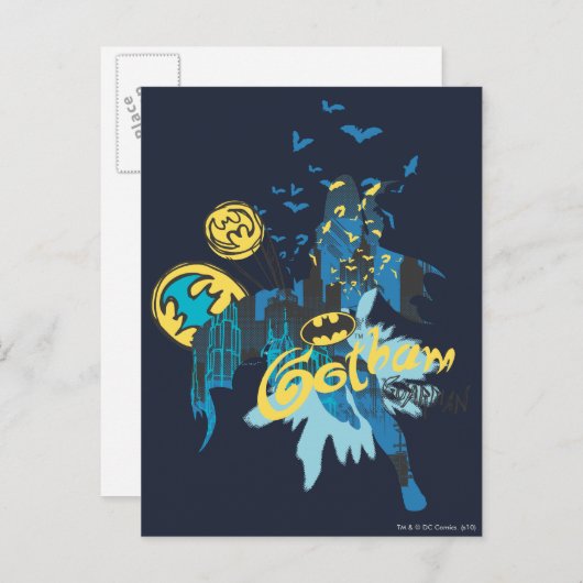 Batman Gotham Guardian Notebook Sketch Postkarte (Vorne/Hinten)