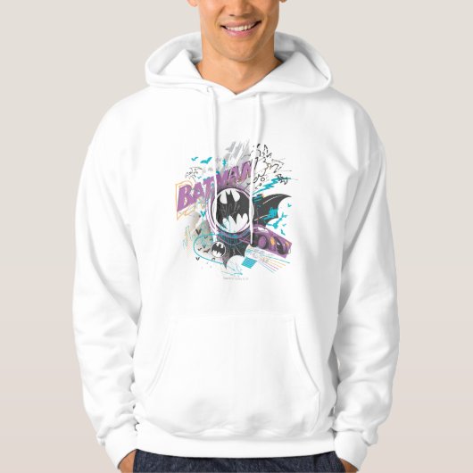 Batman Gotham Skyline Sketch Hoodie (Vorderseite)
