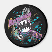 Batman Gotham Skyline Sketch Magnet (Vorne)
