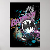 Batman Gotham Skyline Sketch Poster (Vorne)