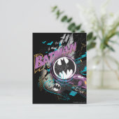 Batman Gotham Skyline Sketch Postkarte (Stehend Vorderseite)