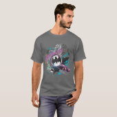Batman Gotham Skyline Sketch T-Shirt (Vorne ganz)