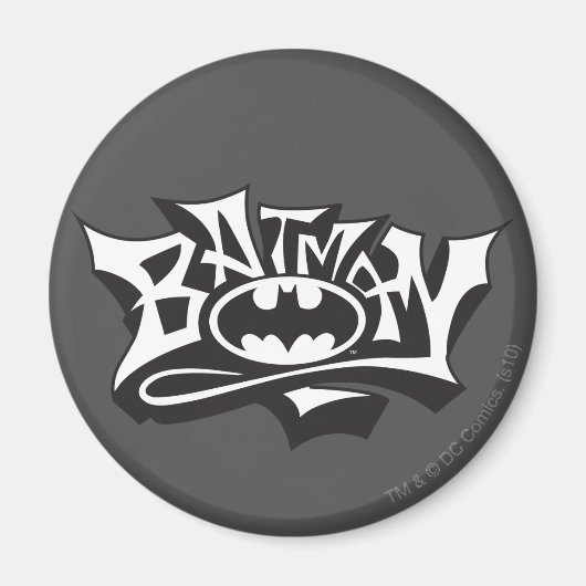 Batman | Graffiti Name Logo Magnet (Vorne)