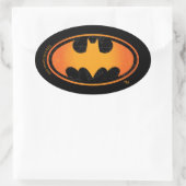 Batman | Halloween-Weblogo Ovaler Aufkleber (Tasche)