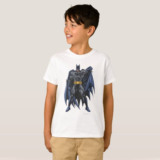 Batman hält den Kap T-Shirt (Vorne ganz)