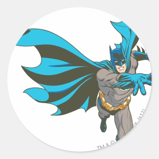 Batman Hand Out Runder Aufkleber (Vorderseite)