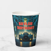 Batman Happy Birthday Paper Cups Pappbecher (Rückseite)