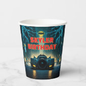 Batman Happy Birthday Paper Cups Pappbecher (Vorderseite)