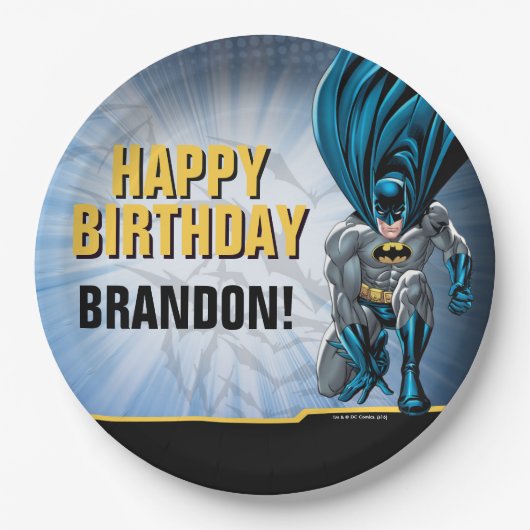 Batman | Happy Birthday Pappteller (Vorderseite)