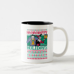 Batman Happy Holidays Joker & Harley Quinn Zweifarbige Tasse