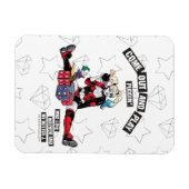 Batman | Harley Quinn "Come out and Play Puddin" Magnet (Horizontal)