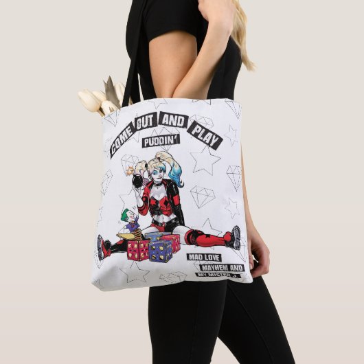Batman | Harley Quinn "Come out and Play Puddin" Tasche (Von Nahem)