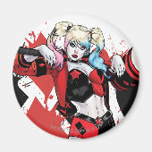 Batman | Harley Quinn Hearts & Diamonds Spritzer Magnet (Vorne)