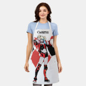 Batman | Harley Quinn Hearts & Diamonds Spritzer Schürze (Getragen)