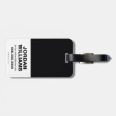 Batman | Harley Quinn "Hi Puddin' Ink Art Gepäckanhänger (Rückseite horizontal)