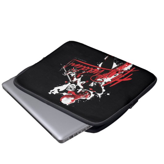 Batman | Harley Quinn "Hi Puddin' Ink Art Laptopschutzhülle (Vorne Knopf)