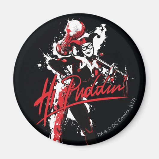 Batman | Harley Quinn "Hi Puddin' Ink Art Magnet (Vorne)