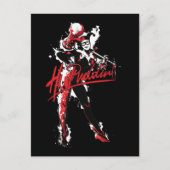 Batman | Harley Quinn "Hi Puddin' Ink Art Postkarte (Vorderseite)