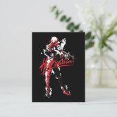 Batman | Harley Quinn "Hi Puddin' Ink Art Postkarte (Stehend Vorderseite)