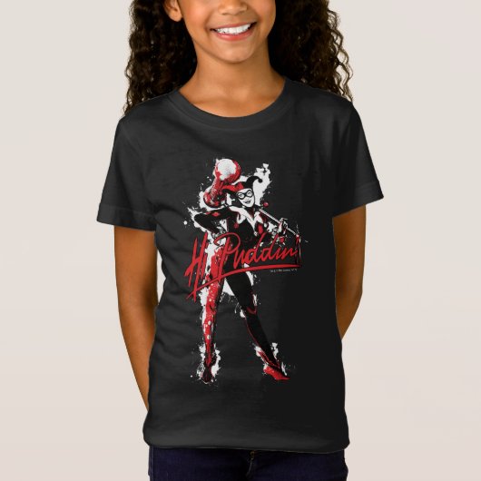 Batman | Harley Quinn "Hi Puddin' Ink Art T-Shirt (Vorderseite)