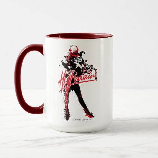 Batman | Harley Quinn "Hi Puddin' Ink Art Tasse (Links)