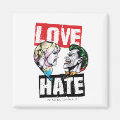 Batman | Harley Quinn & Joker Liebe/Hate Magnet (Vorne)