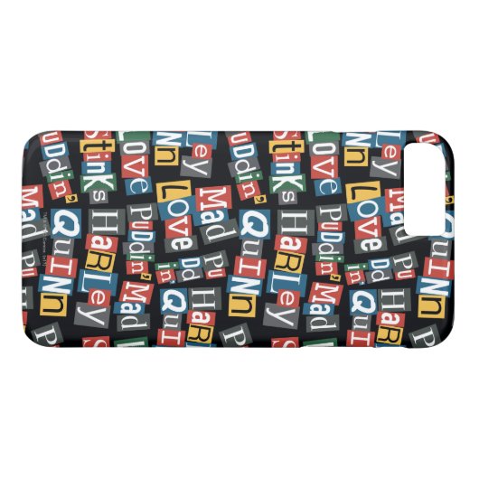 Batman | Harley Quinn Ransom Note Style Muster Case-Mate iPhone Hülle (Rückseite (Horizontal))