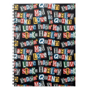 Batman Harley Quinn Ransom Note Style Muster Notizblock