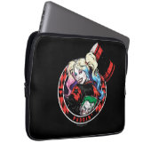 Batman | Harley Quinn Winking mit Mallet Laptopschutzhülle (Vorne Rechts)