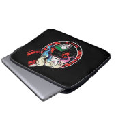 Batman | Harley Quinn Winking mit Mallet Laptopschutzhülle (Vorne Knopf)