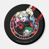 Batman | Harley Quinn Winking mit Mallet Magnet (Vorne)