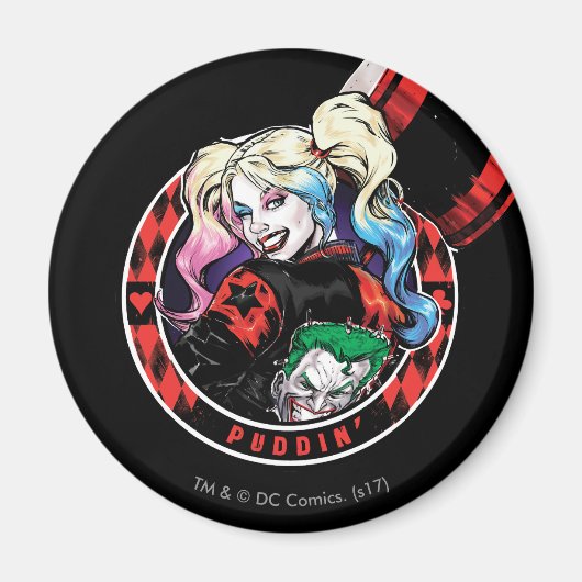 Batman | Harley Quinn Winking mit Mallet Magnet (Vorne)
