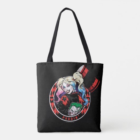Batman | Harley Quinn Winking mit Mallet Tasche (Rückseite)