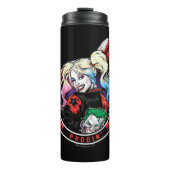 Batman | Harley Quinn Winking mit Mallet Thermosbecher (Vorderseite)