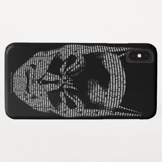 Batman Head Mantra Case-Mate iPhone Hülle (Rückseite (Horizontal))