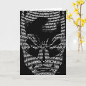 Batman Head Mantra Karte (Gelbe Blume)