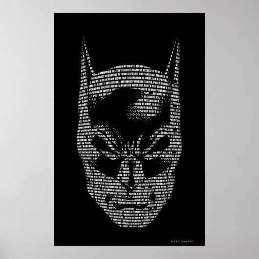 Batman Head Mantra Poster (Vorne)