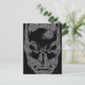 Batman Head Mantra Postkarte (Stehend Vorderseite)