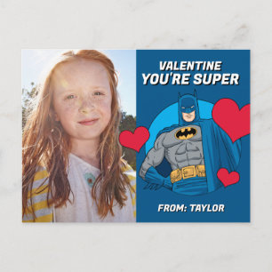 Batman Hearts   Zum Valentinstag Postkarte