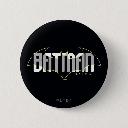 Batman Hi-Tech Name Grafik Button (Vorderseite)